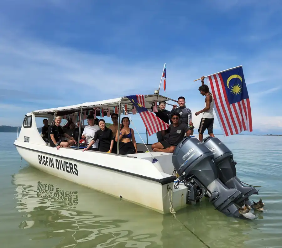 Speedboat used for transfers and island hopping Bigfin Water Bungalow